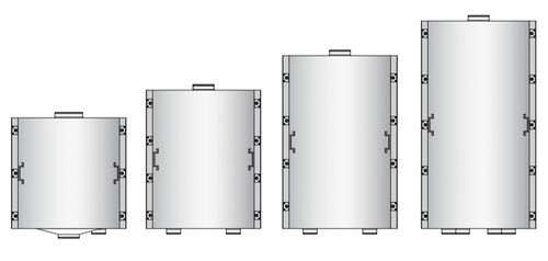 Beispiele für Bauhöhen der Siebstapelgehäuse